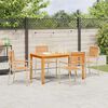 vidaXL Ensemble de salle &agrave; manger pour jardin 5 pcs Beige