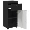 vidaXL Ensemble d'armoire de salle de bain avec tiroir TULUM Noir