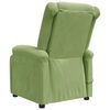 vidaXL Fauteuil de massage Vert clair velours