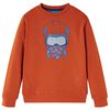 Sweat-shirt pour enfants rouill&eacute; clair 92