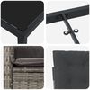 vidaXL Ensemble de salle &agrave; manger pour jardin 9 pcs Gris polyrotin