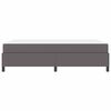 vidaXL Cadre de lit avec matelas Gris 140 x 200 cm tissu