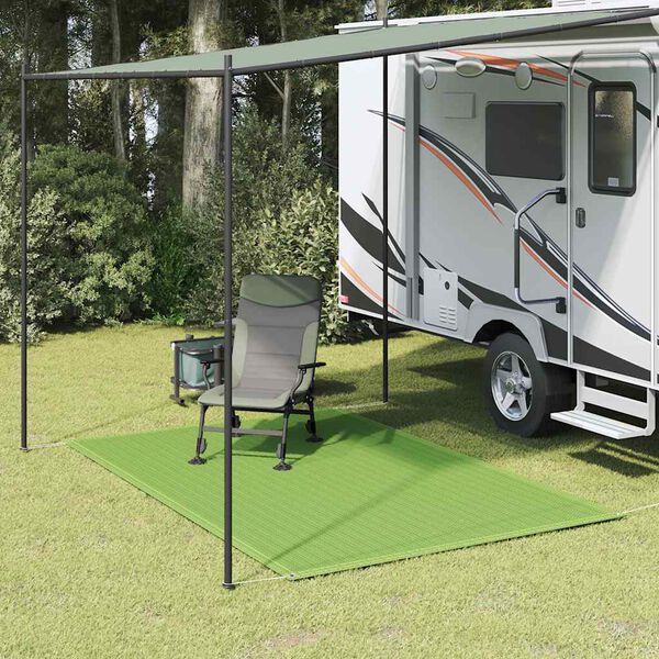vidaXL Tapis de tente vert clair 250x200 cm PEHD