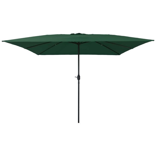 vidaXL Parasol de jardin Vert et Noir 295 x 295 x 245 cm