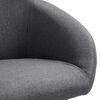 vidaXL Chaises &agrave; manger lot de 4 gris fonc&eacute; tissu