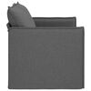 vidaXL Canap&eacute; 120cm Gris fonc&eacute; M&eacute;tал