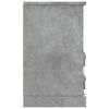 vidaXL Tables de chevet 2 pcs gris b&eacute;ton 43x36x60 cm