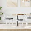 vidaXL Chaise de salle &agrave; manger 2 pcs Blanc et Gris
