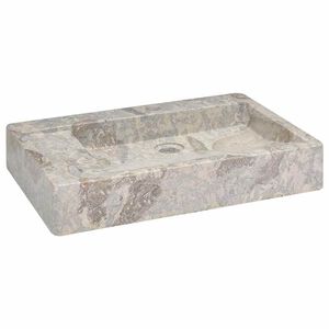 vidaXL Lavabo Gris 58x39x10 cm Marbre