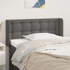 vidaXL T&ecirc;te de lit avec oreilles Gris 103x16x78/88 cm Similicuir