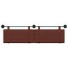 vidaXL T&ecirc;te de lit suspendue Brun Brillant 190 x 55 x 5 cm PU antique