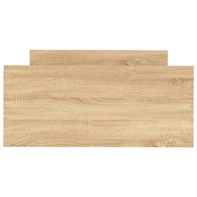 vidaXL Cadre de lit chêne sonoma 100x200 cm bois d'ingénierie