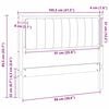 vidaXL T&ecirc;te de lit capitonn&eacute;e Marron 100 cm Pin massif