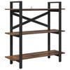 vidaXL &Eacute;tag&egrave;re Ch&ecirc;ne fum&eacute; 100 x 33,5 x 102 cm Bois d'ing&eacute;nierie