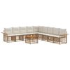 vidaXL Ensemble de canap&eacute;s d'ext&eacute;rieur 10 pc 9 place