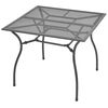 vidaXL Ensemble à manger de jardin 3 pcs Acier Anthracite