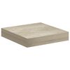 vidaXL &Eacute;tag&egrave;res murales flottantes 4 pcs ch&ecirc;ne 23x23,5x3,8 cm MDF