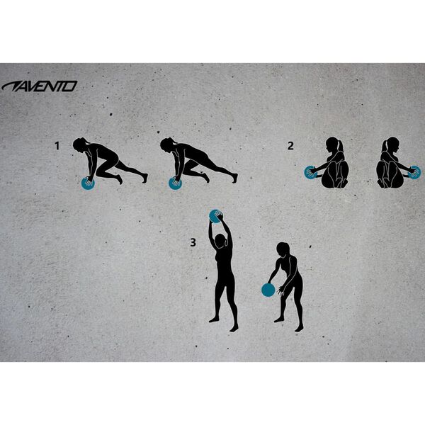 Avento Balle textur&eacute;e 10 kg Noir