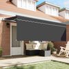 vidaXL Auvent R&eacute;tractable Anthracite 400 x 200 cm