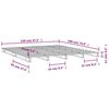 vidaXL Lit de palette 120x190 cm Bois pin massif Petit Double