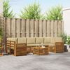 vidaXL Ensemble de canap&eacute;s d'ext&eacute;rieur 8 pcs Naturel et Beige