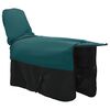 vidaXL Couverture &Eacute;quine Vert fonc&eacute; et noir 155 cm Polyester
