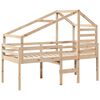 vidaXL Lit haut sans matelas 90x200 cm bois de pin massif