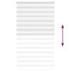 vidaXL Store z&egrave;bre blanc 135x200 cm largeur du tissu 130,9cm polyester