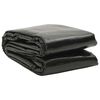 vidaXL Couverture de piscine rectangulaire 600x400 cm PE Noir