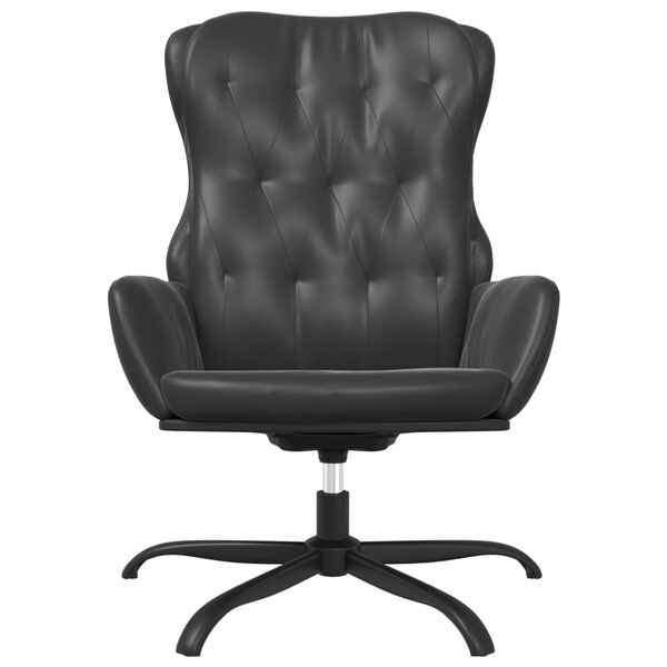 vidaXL Chaise de relaxation Noir Similicuir