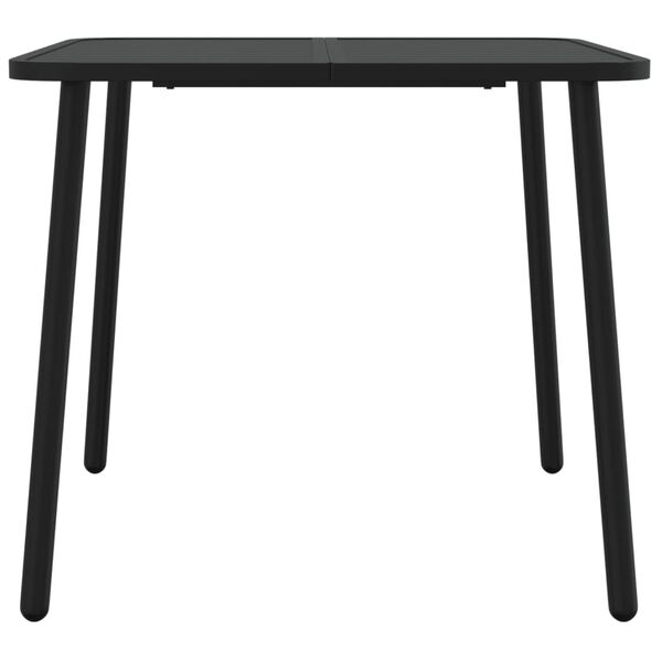 vidaXL Table de jardin anthracite 80x80x71 cm acier