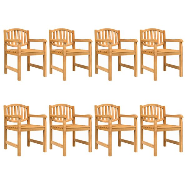 vidaXL Ensemble &agrave; manger de jardin 9 pcs Bois de teck solide