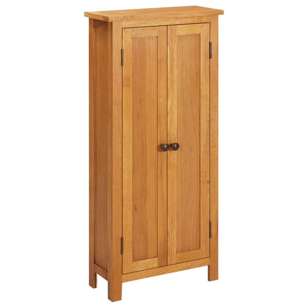 vidaXL Armoire de rangement 50x22x110 cm Bois de ch&ecirc;ne massif