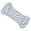 vidaXL Corde utilitaire polyvalente 3 mm 50 m Blanc et bleu PP