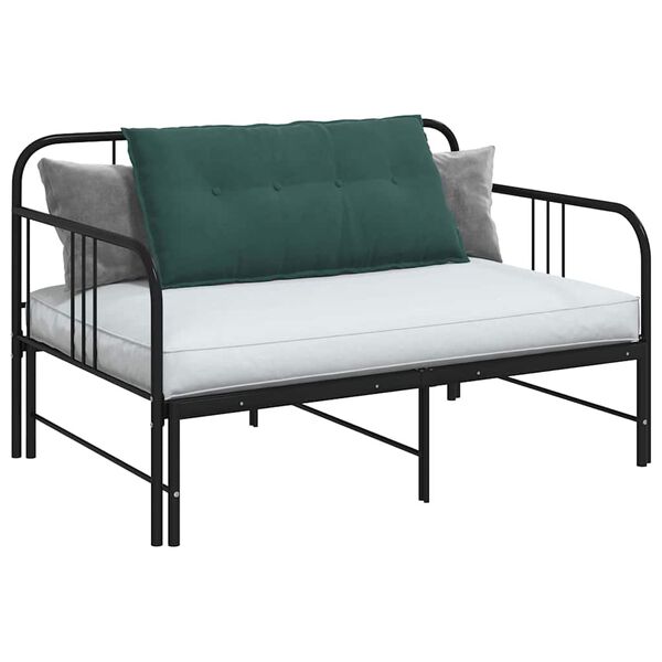 vidaXL Coussin de Dos Vert fonc&eacute; 100 x 50 cm Tissu en velours c&ocirc;tel&eacute;