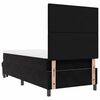 vidaXL Lit &agrave; ressorts avec matelas Noir 90 x 200 cm Velours