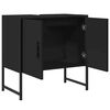 vidaXL Armoire lavabo de salle de bain noir 60x33x60 cm