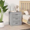 vidaXL Table de chevet Sonoma gris 50x36x60 cm Bois d'ing&eacute;nierie