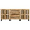 vidaXL Buffets 3 pcs 60x34x75 cm bois de manguier massif brut