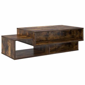 vidaXL Table basse Ch&ecirc;ne fum&eacute; 105 x 50 x 32,5 cm Bois d'ing&eacute;nierie