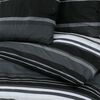 vidaXL Ensemble de housse de couette noir et blanc 155x220 cm Coton