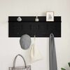 vidaXL Porte-manteau mural avec &eacute;tag&egrave;re Ch&ecirc;ne noir 100 x 40 x 12 cm