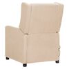 vidaXL Fauteuil de massage Cr&egrave;me Tissu