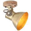 vidaXL Lampe murale industrielle/de plafond 2 pcs Laiton 20x25 cm E27