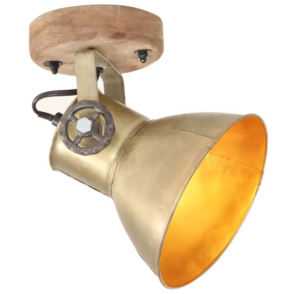 vidaXL Lampe murale industrielle/de plafond 2 pcs Laiton 20x25 cm E27