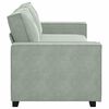 vidaXL Canap&eacute; &agrave; 3 places Gris clair 220x78x84 cm Velours