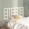 vidaXL T&ecirc;te de lit Blanc 156x4x100 cm Bois massif de pin