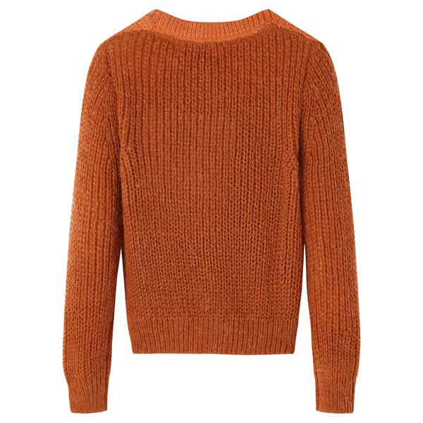 Pull-over tricoté pour enfants cognac 140