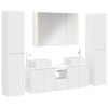 vidaXL Ensemble de mobilier de salle de bain 6 pc Blanc