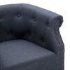vidaXL Fauteuil gris fonc&eacute; tissu